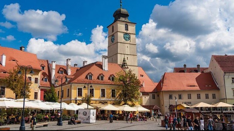 Piața Mare (Great Square), Sibiu, Sibiu County, Romania